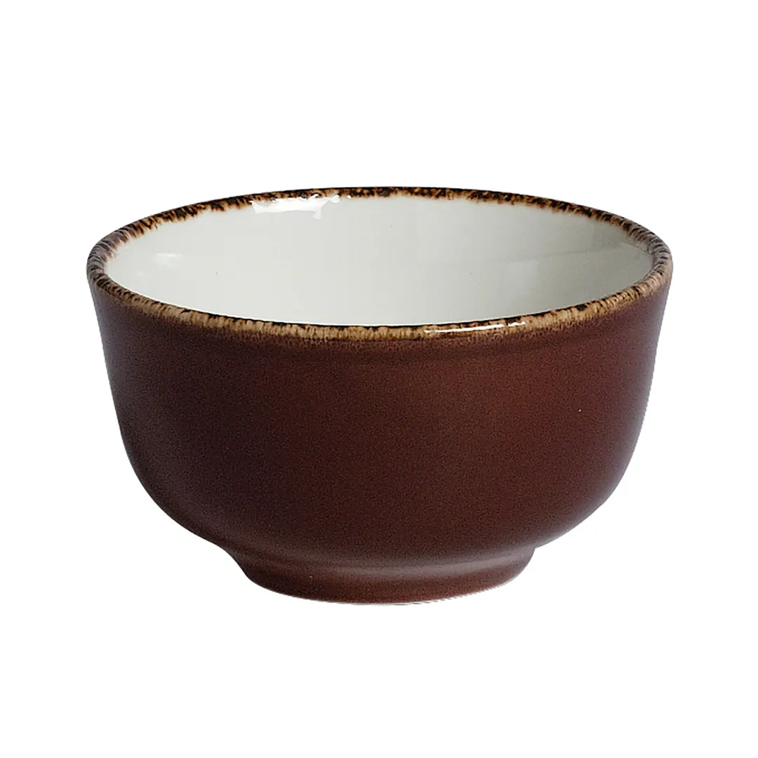 Steelite 11230379 - Mocha 8 oz Bouillon Cup, China, 3.875" x 2.5", Oven Safe to 530°F - 1 Dozen