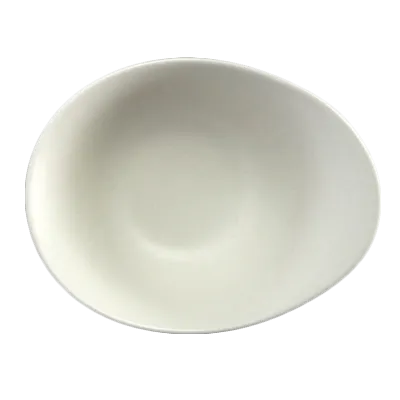 Steelite 11280524 - 14.5 Oz Freeform China Bowl, 7" x 5.5" x 3.5", Oven Safe to 530°F - 1 Dozen