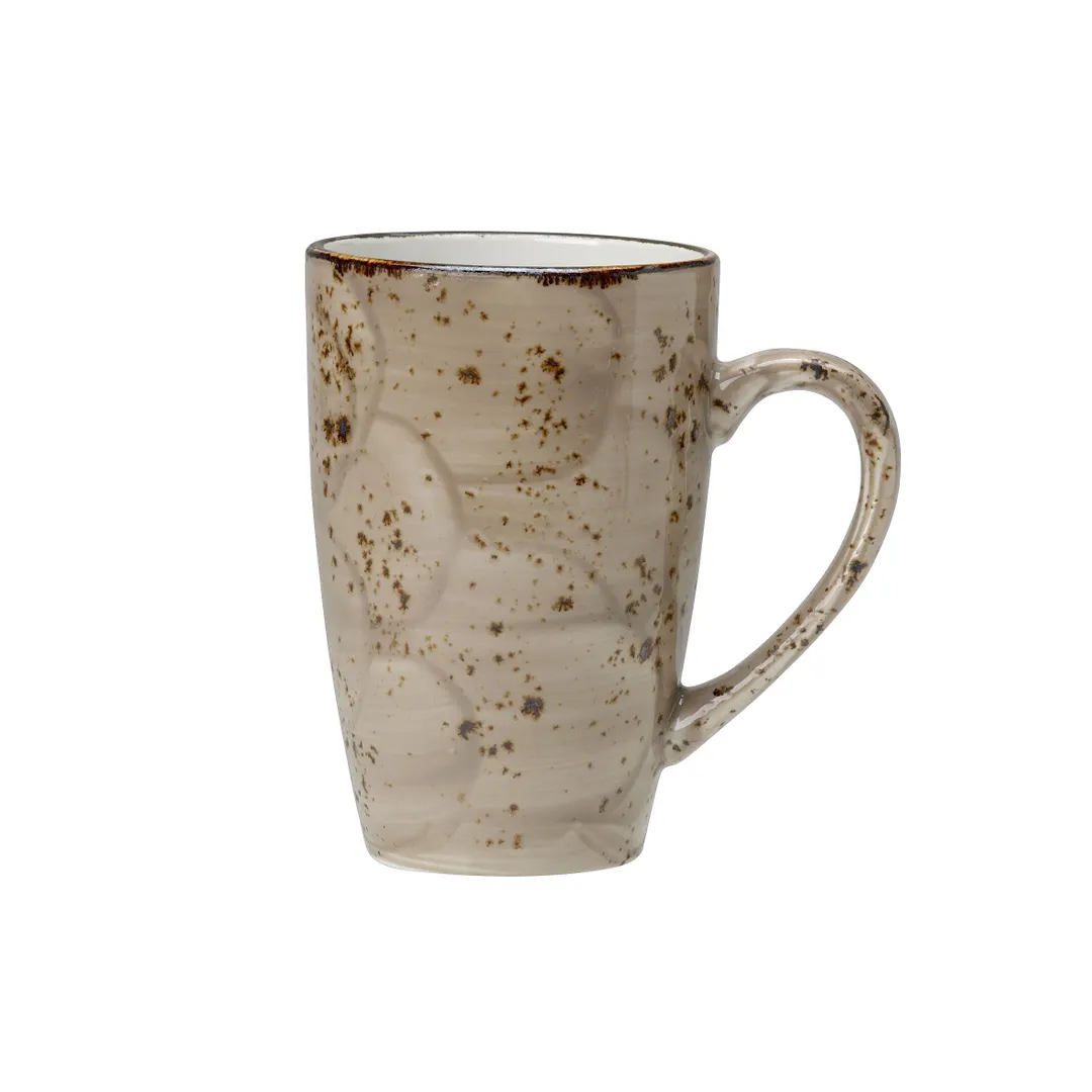 Steelite 11290592 Quench China Mug, 10 Oz, 4.25" x 3.0" x 4.38" Finish, Oven Safe to 530°F - 24/Case