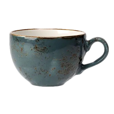 Steelite 11300152 Low Cup China Cup, 12 oz (5.25" x 2.75"), Blue Alumina Vitrified Ceramic - 36/Case