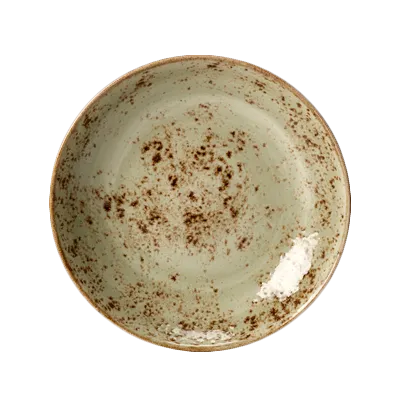 Steelite 11310570 - Green 27‑oz Ceramic General Round Bowl 8" Diameter, Oven Safe to 530°F - 24/Case