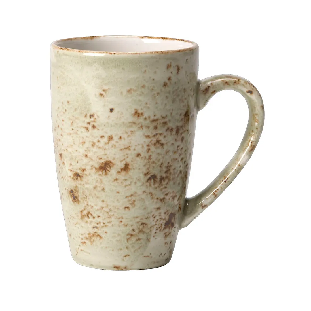 Steelite 11310591 - Quench Mug, 12 Oz Green Craft China 4.5" x 3.25" x 4.75" OvenSafe 530°F - 24/Case
