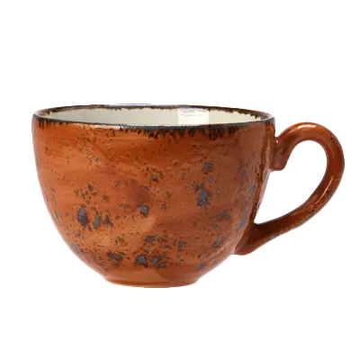 Steelite 11330150 China Cup, 16 Oz Terracotta, 5.875" x 5.0" x 3.25" Oven Safe 530°F - 1 Dozen