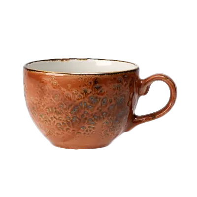 Steelite 11330189 Low Cup Terracotta 8.0 oz (4.75"x4.625"x2.38"), Ceramic, Oven Safe 530°F - 36/Case