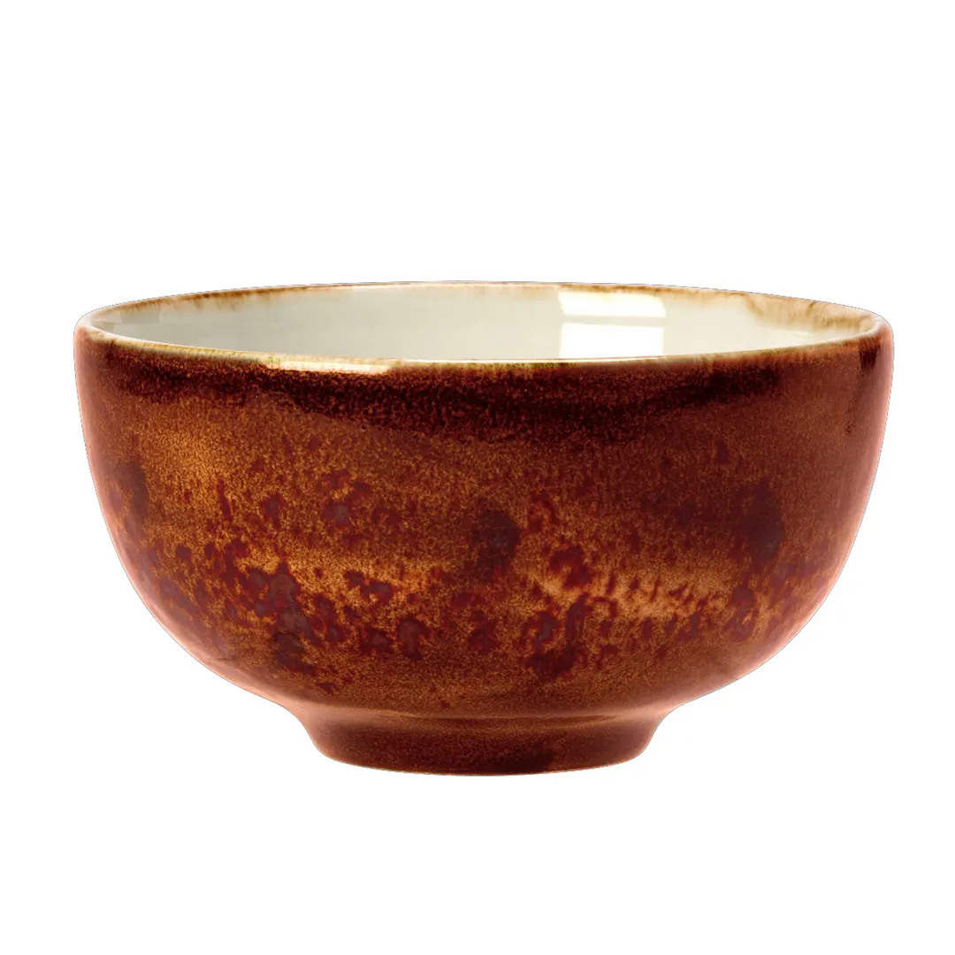 Steelite 11330242 Mandarin Bowl - 16 oz (5" x 2.75"), Terracotta Craft, Oven Safe to 530°F - 1 Dozen