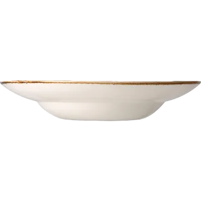 Steelite 11330372 - Terracotta Round Ceramic Bowl, 12 oz 10.6" x 2", Oven Safe to 530°F - 6/Case