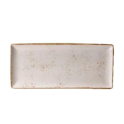 Steelite 11550552 - White Rect Platter, 14.5" x 6.5" x 0.75", Vitr., Oven Safe 530°F/275°C - 6/Case