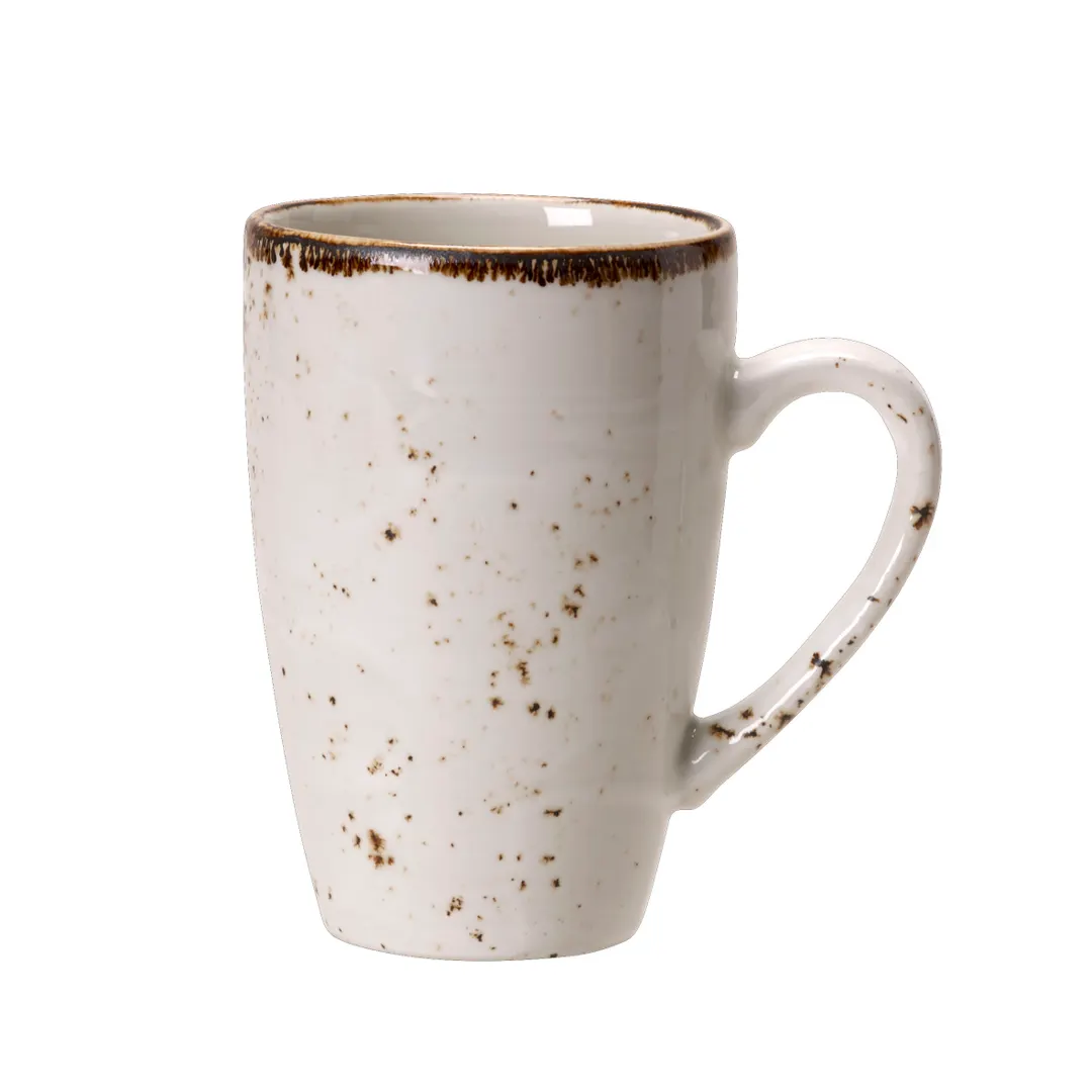 Steelite 11550591 - Quench Mug, 12 Oz, 4.5"x3.25"x4.75", White China, Oven Safe to 530°F - 24/Case