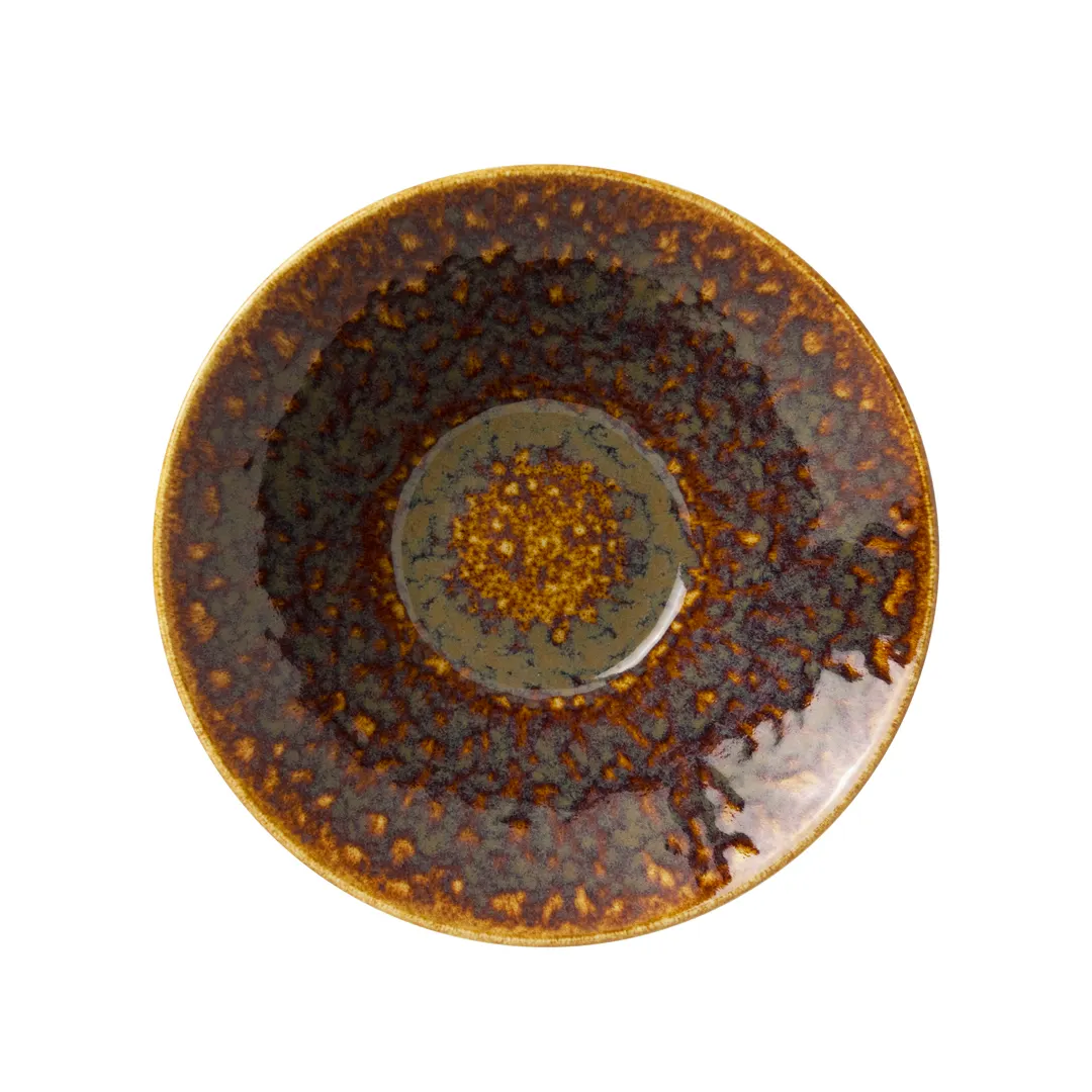 Steelite 12020597 Essence Bowl - 19.25 oz (6.5" x 2.375") Amber China, Oven Safe to 530°F - 1 Dozen