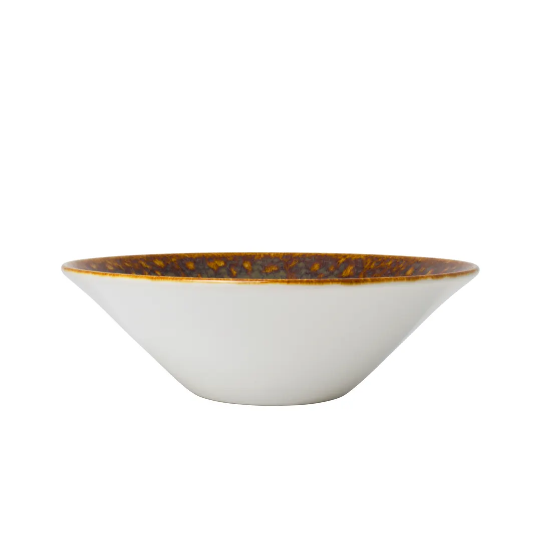 Steelite 12020598 Essence Bowl - 11.5 oz (5.5" x 1.875"), Amber China, Oven Safe 530F - 1 Dozen