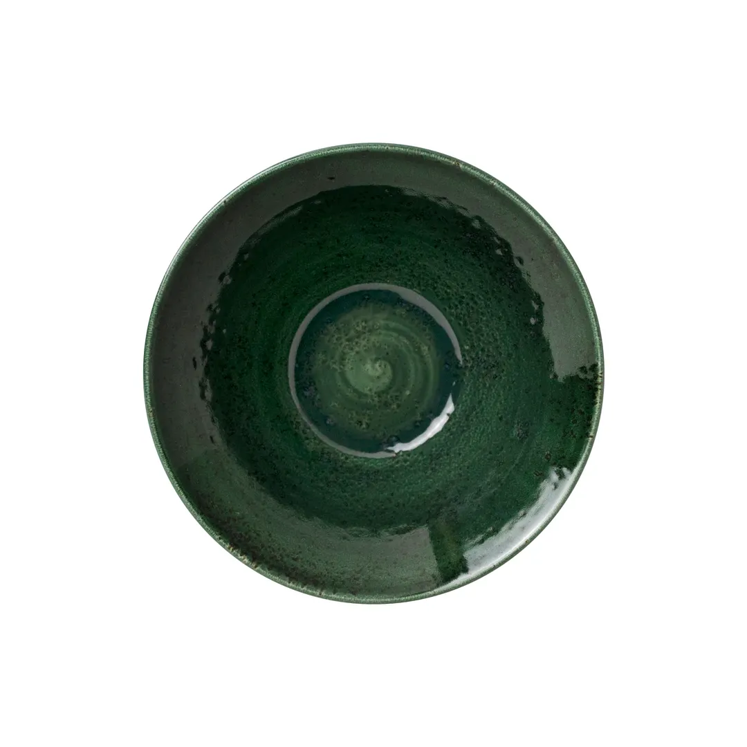 Steelite 12030598 - 11.5 Oz China Bowl, 5.5" x 1.875", Burnt Emerald, 530°F Oven Safe - 1 Dozen