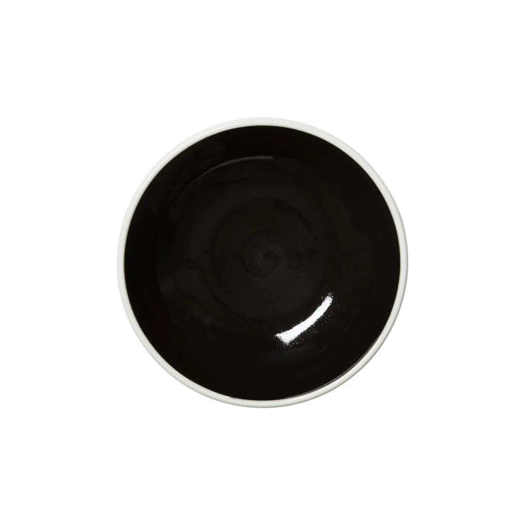 Steelite 12050482 - 23 oz Ceramic Bowl, 6.125" Diameter, Nyx Color, Alumina Vitrified - 1 Dozen