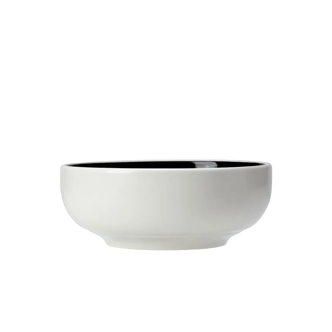 Steelite 12050482 - 23 oz Ceramic Bowl, 6.125" Diameter, Nyx Color, Alumina Vitrified - 1 Dozen