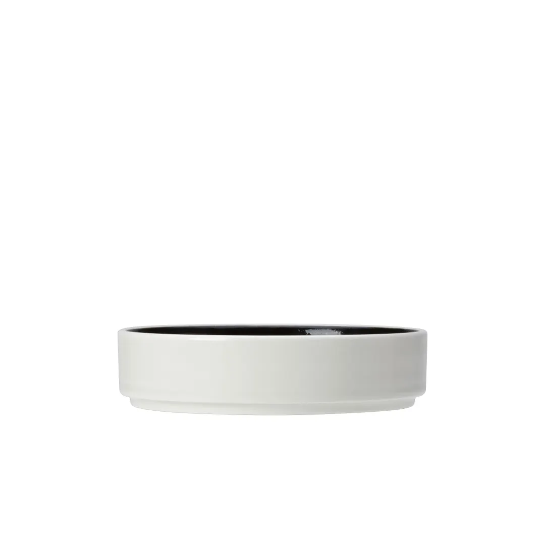 Steelite 12050560 - Nyx Round Ceramic Bowl, 6.5" x 1.5" (22.3 oz), Stackable, - 1 Dozen