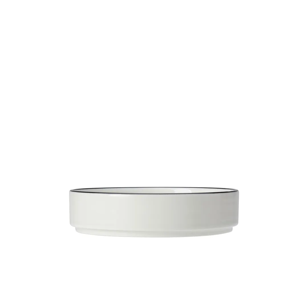 Steelite 12060560 Stacking Bowl, 6.5" x 1.5", 22.3 Oz, Vitrified Ceramic, Asteria - 1 Dozen