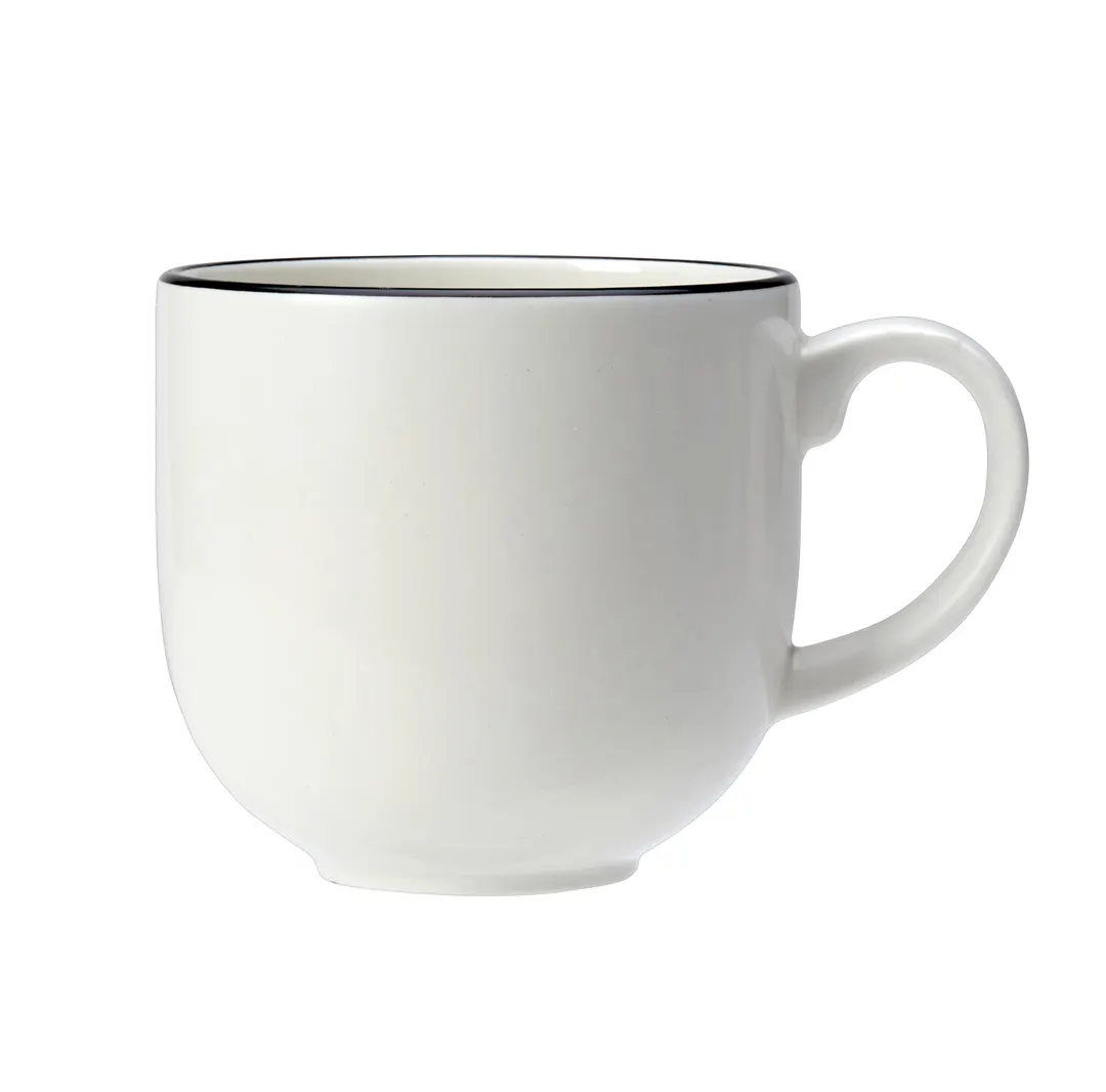 Steelite 12060623 China Mug – 12 oz (4.875" x 3.625" x 3.375") Ceramic, Asteria Finish - 1 Dozen