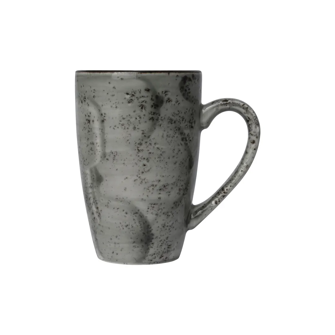 Steelite 12080592 Quench Mug, 10‑Ounce Urban Smoke China, 4.25" x 3" , Oven Safe to 530°F - 1 Dozen