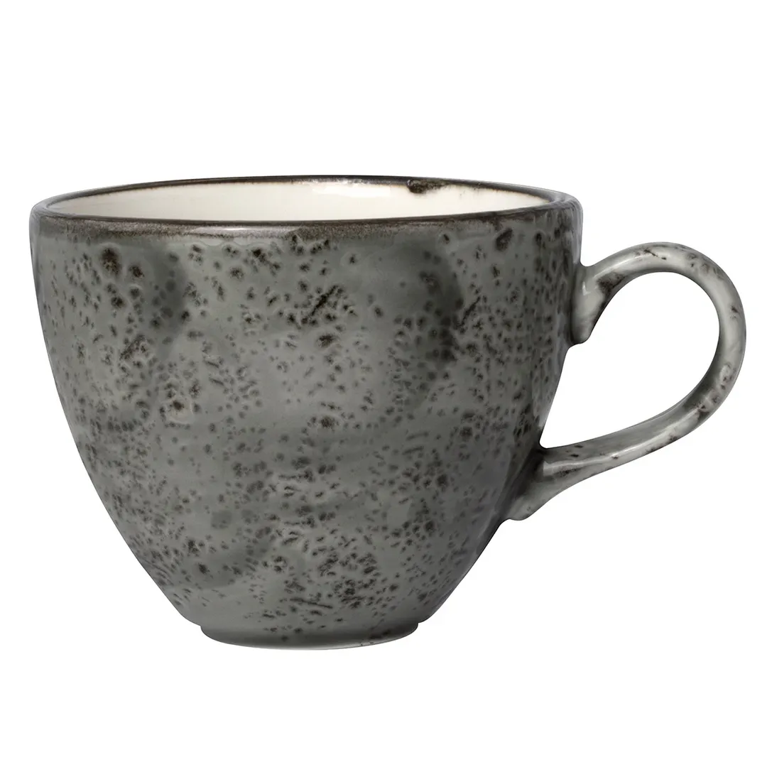 Steelite 1208X0023 Liv Cup, 3.0 oz (3.5" x 2.125") Smoke China Alumina, Oven Safe to 530°F - 1 Dozen