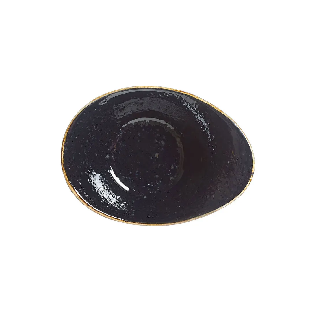 Steelite 12090525 - 4 Oz Licorice Ceramic Bowl, 5" Alumina Vitrified, Oven Safe To 530°F - 1 Dozen