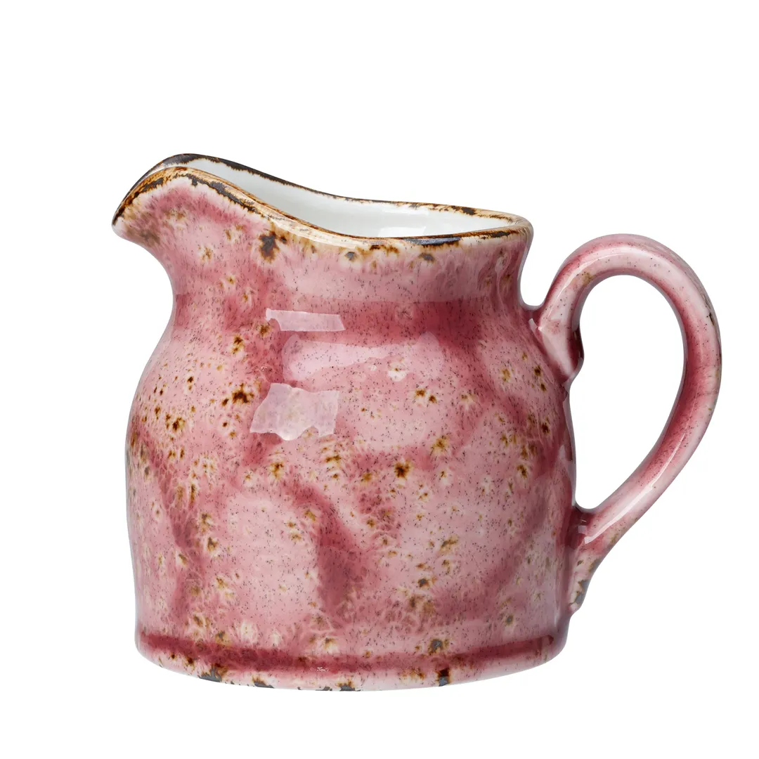 Steelite 12100387 Creamer Pitcher, 5.0 Oz (5.5" x 4.0" x 3.25"), Raspberry Ceramic, 530°F - 1 Dozen