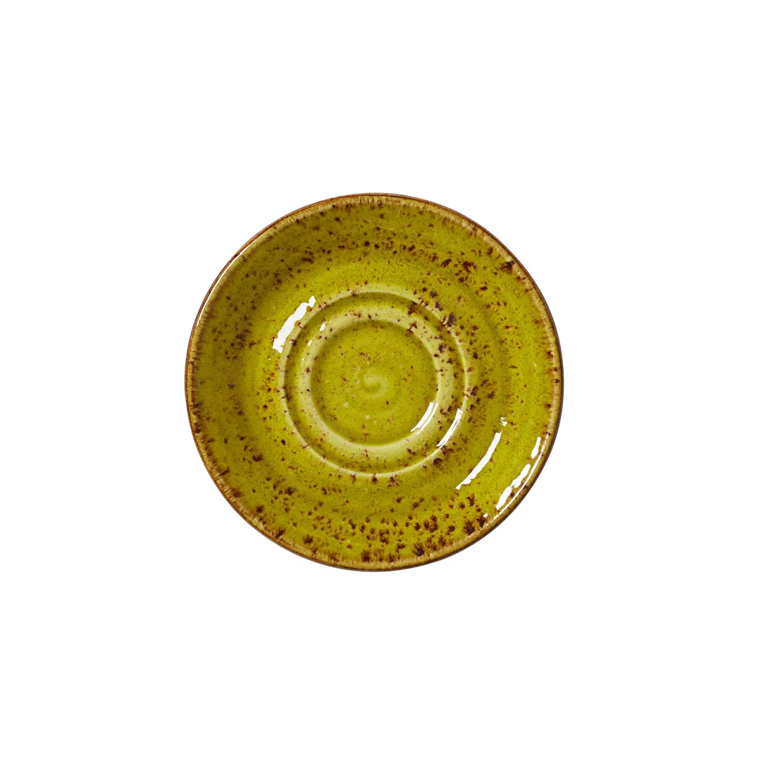 Steelite 12110158 Double Well Saucer 5.75" Apple Craft Vitrified Oven Safe 530°F/275°C - 12/Case
