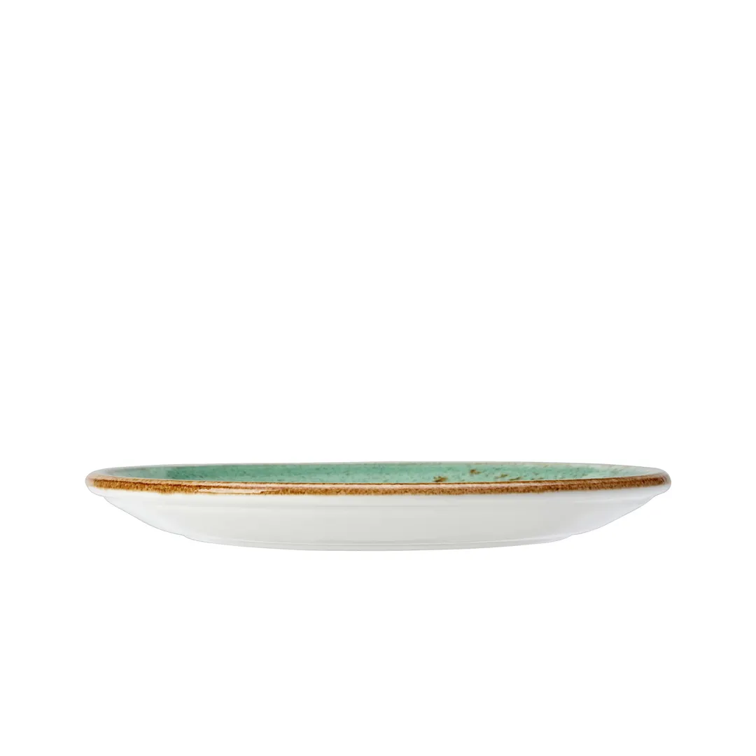 Steelite 12130158 Aqua Saucer, 5.75" X 0.75", Vitrified Ceramic, Oven Safe to 530°F/275°C - 1 Dozen