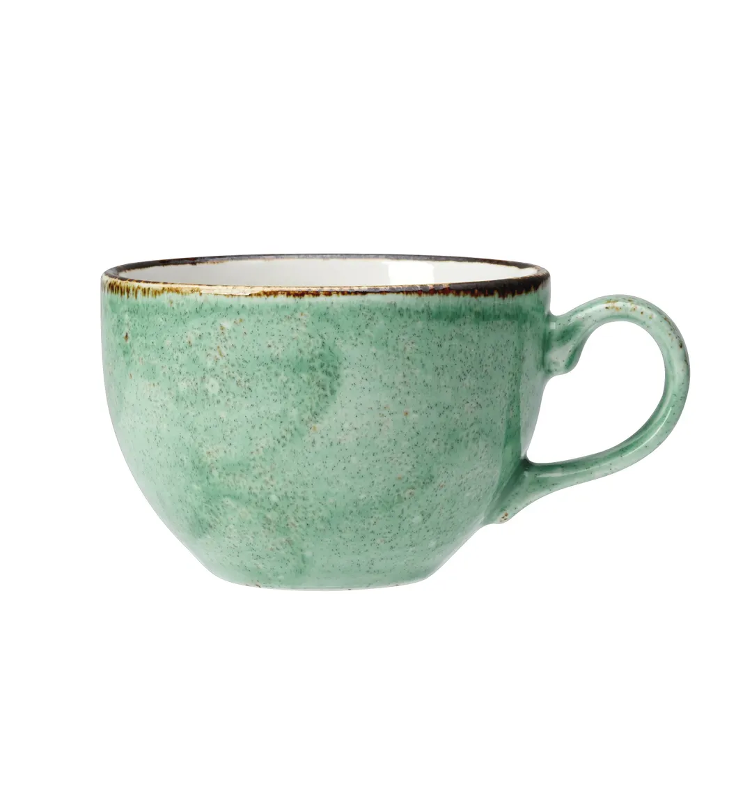 Steelite 12130189 China Cup, 8 Oz, 4.75" X 2.375" Aqua, Vitrified, Oven Safe To 530°F/275°C - 1 Dozen