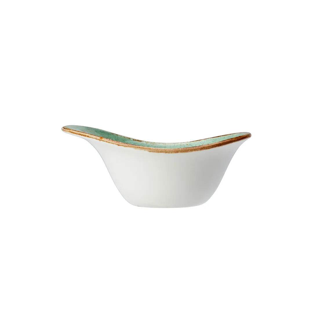 Steelite 12130525 - 5" Aqua Ceramic Bowl, 4 oz Capacity, Round, Oven Safe to 530°F, 1 Dozen