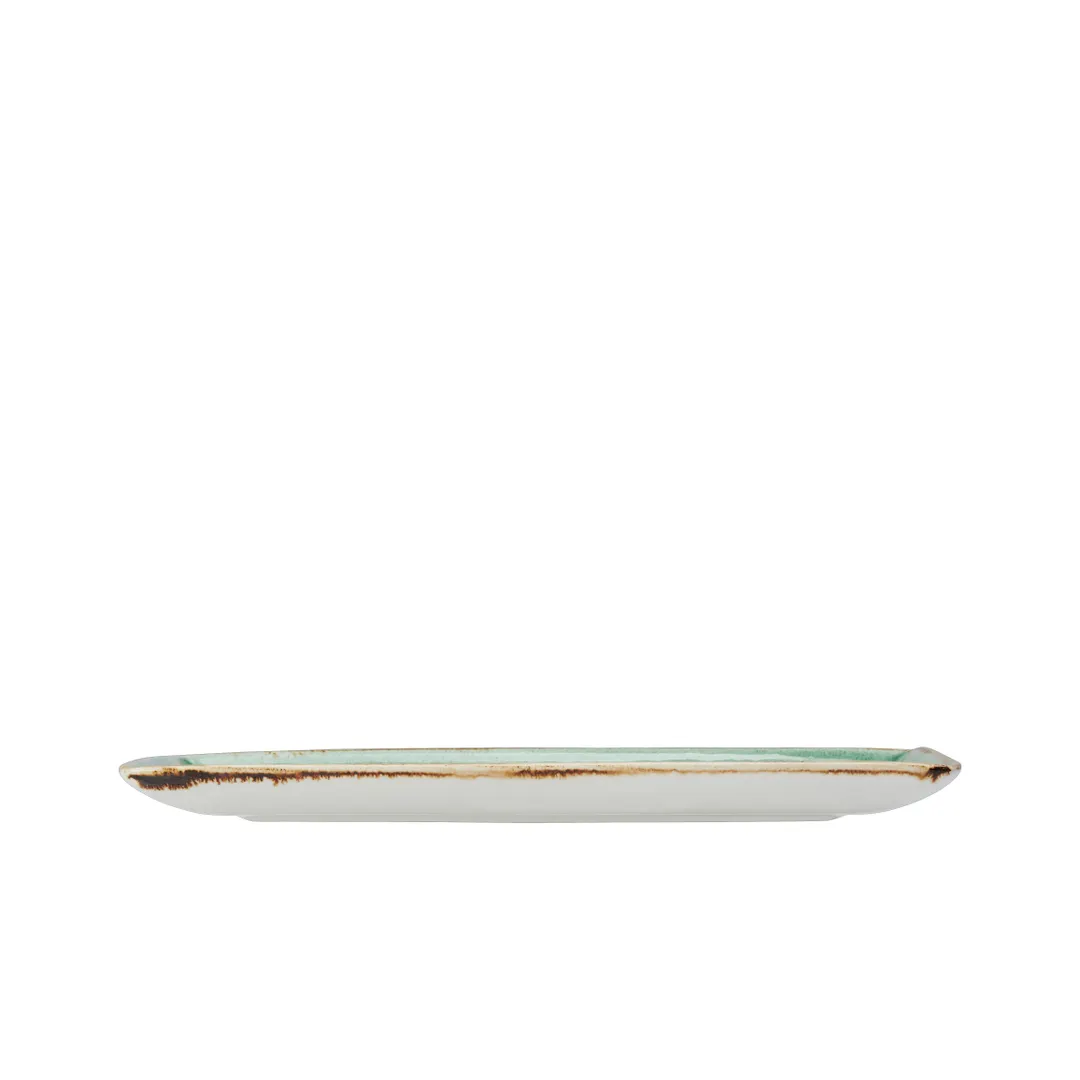 Steelite 12130550 - Aqua Tray, 10.625" x 6.5" x 0.875", Ceramic, 530°F Safe, 6/Case