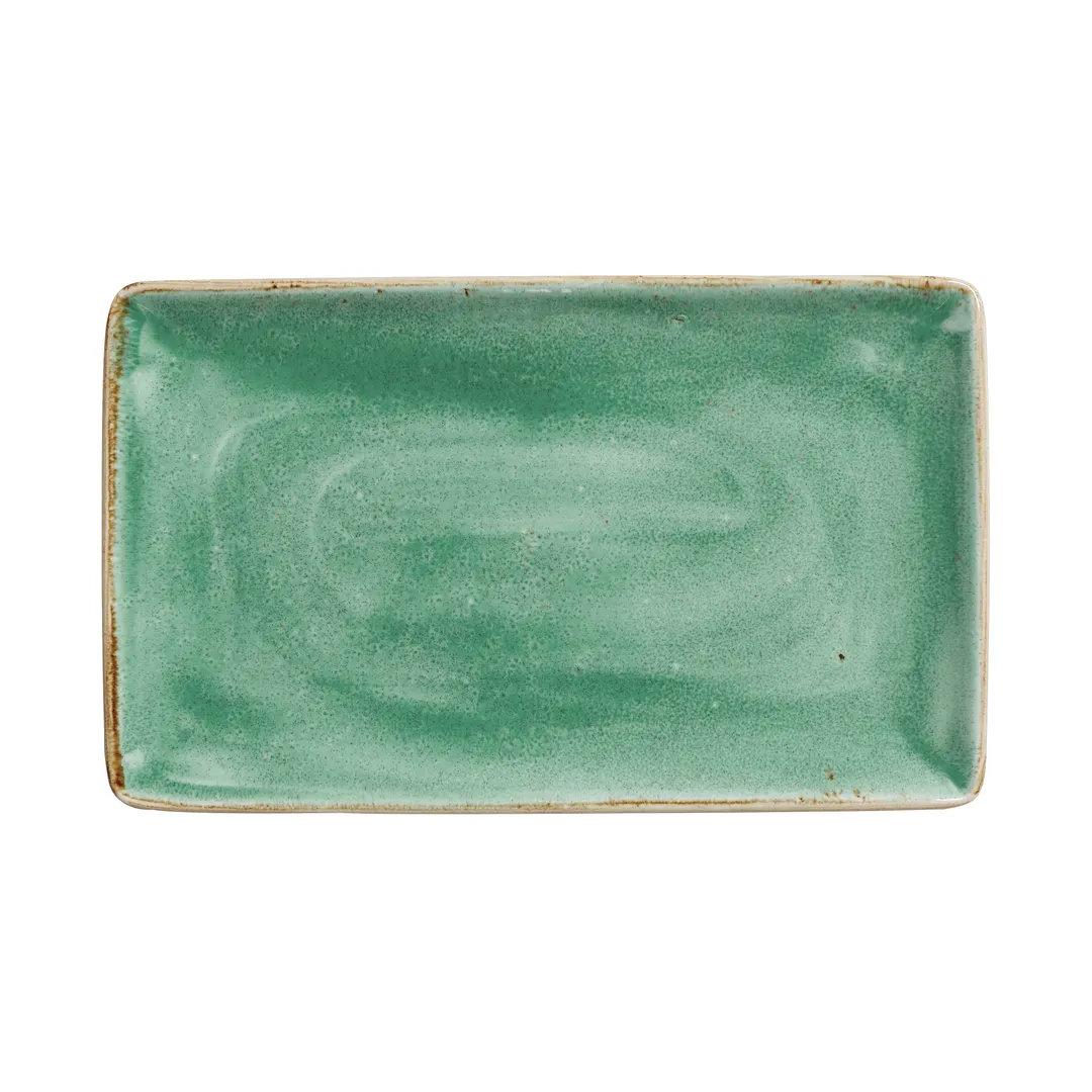 Steelite 12130550 - Aqua Tray, 10.625" x 6.5" x 0.875", Ceramic, 530°F Safe, 6/Case