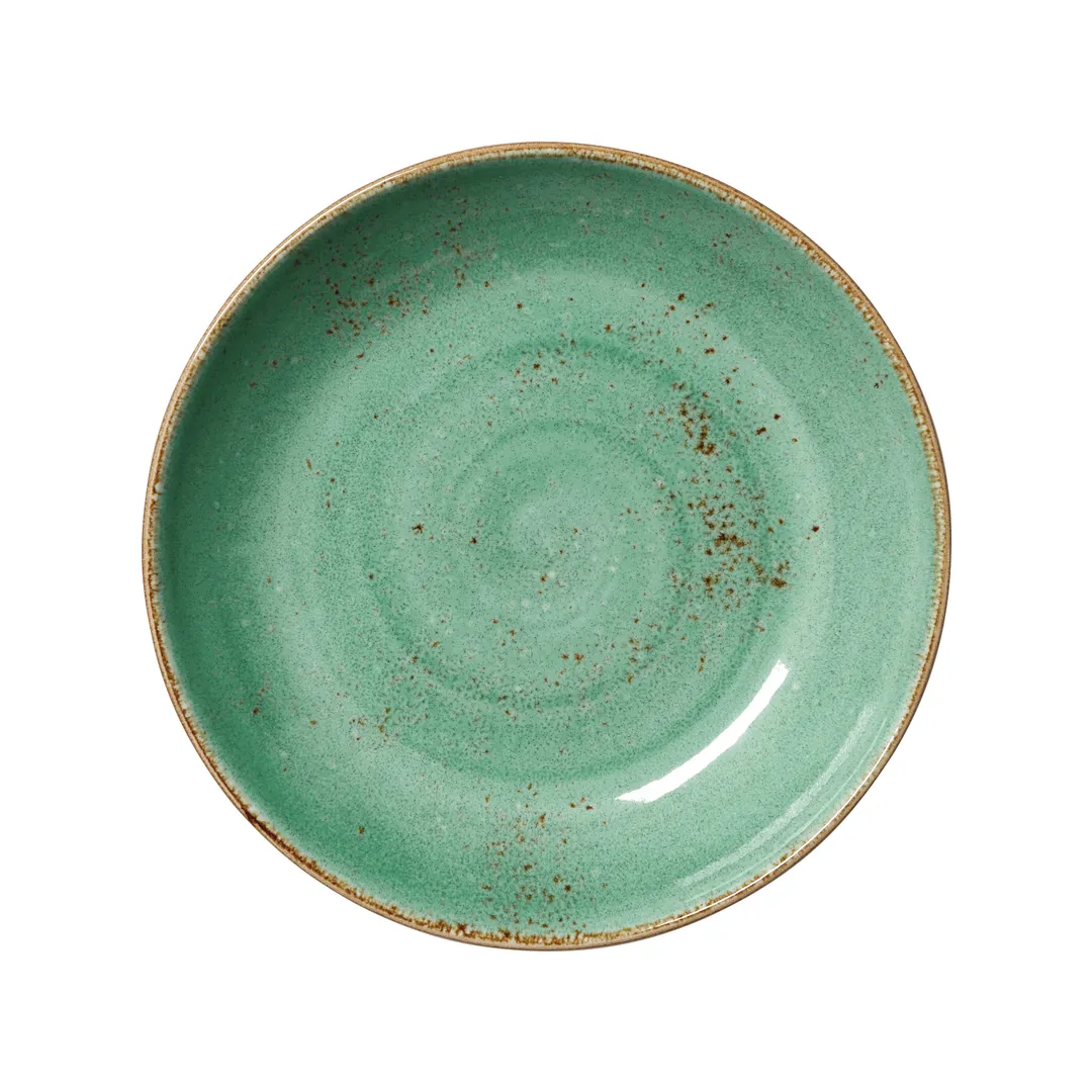 Steelite 12130570 - Aqua Craft 27-oz Round Bowl, 8.5" x 1.5" Ceramic, Oven Safe to 530°F, - 1 Dozen