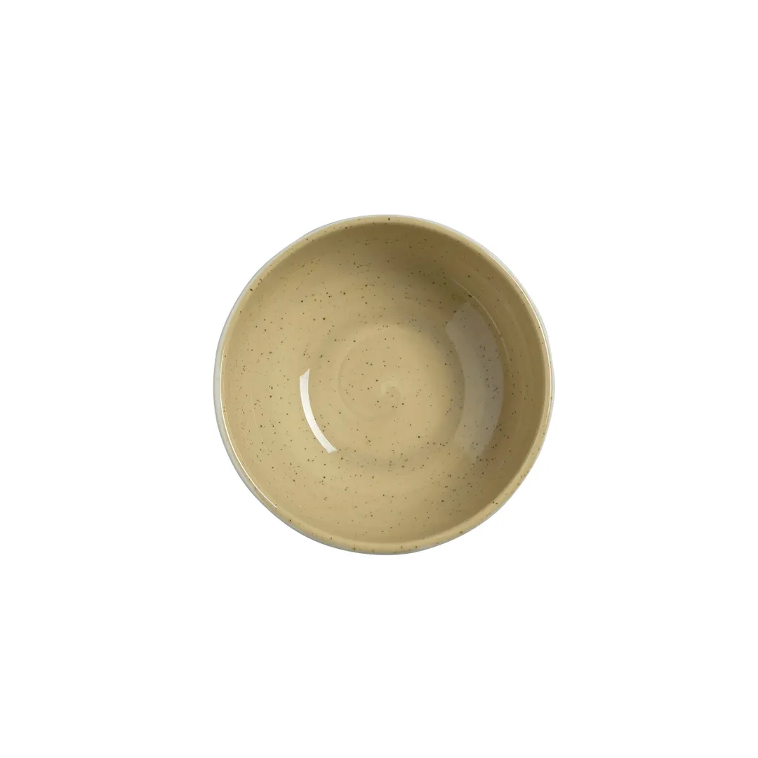 Steelite 12160481 - 16.5 oz Round China Bowl, Dia 5.25" x H 2.25", Vitrified, Amari Dijon - 1 Dozen