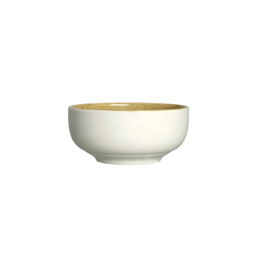 Steelite 12160481 - 16.5 oz Round China Bowl, Dia 5.25" x H 2.25", Vitrified, Amari Dijon - 1 Dozen