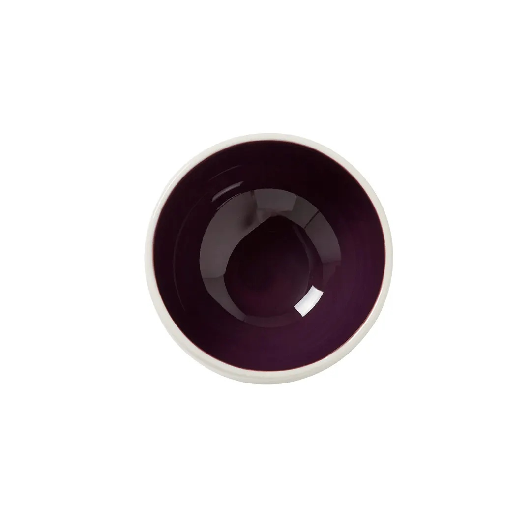 Steelite 12190480 - 12 oz Round Ceramic Bowl, 4.5" x 2" , Damson Nyx Vitrified Finish - 1 Dozen