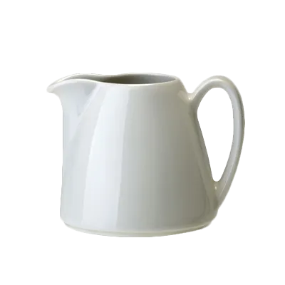 Steelite 1340X0029 Creamer Pitcher, 10 oz, 4.5"x3.625"x3.5" China with Handle, Oven Safe - 1 Dozen