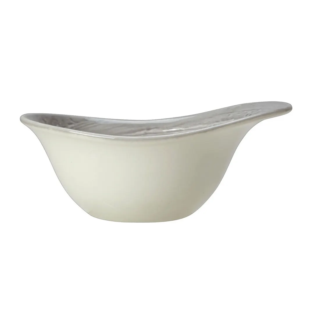 Steelite 1402X0073 - 7" Round Ceramic Bowl, 14.5 Oz Grey Scape Finish, General, 530°F Safe - 1 Dozen