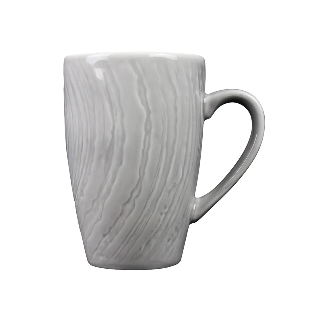 Steelite 1402X0080 China Mug - 12-Ounce Grey Scape, 8.2" x 12.8", Oven Safe to 530°F - 24/Case