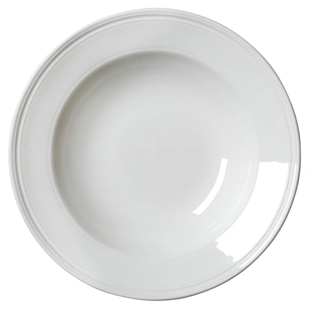 Steelite 1403X0120 Rimmed Bowl, 24 oz (11.25" x 2.13"), Ceramic, Oven Safe 530°F/275°C - 6/Case