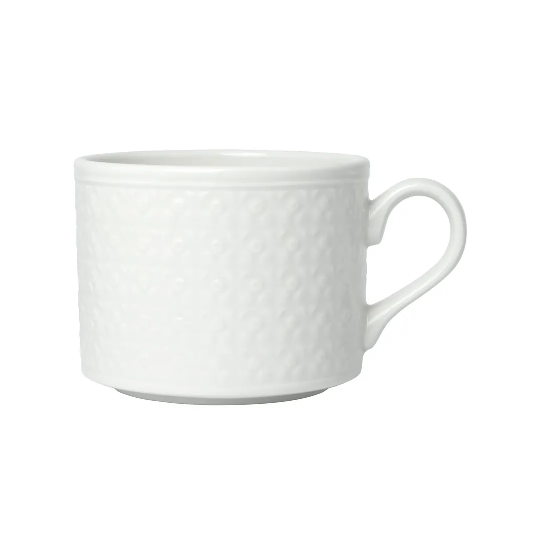 Steelite 1403X0130 - 12 Oz China Cup, 5"x3.75"x3" Bead, Oven Safe 530°F, Elegant Styling - 1 Dozen