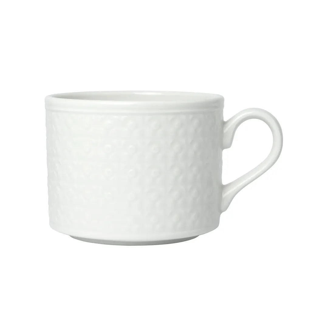 Steelite 1403X0131 - 8 Oz Ceramic Cup 4.375"x3.25"x2.625" Vitrified Alumina Oven Safe 530°F - 1 Dozen