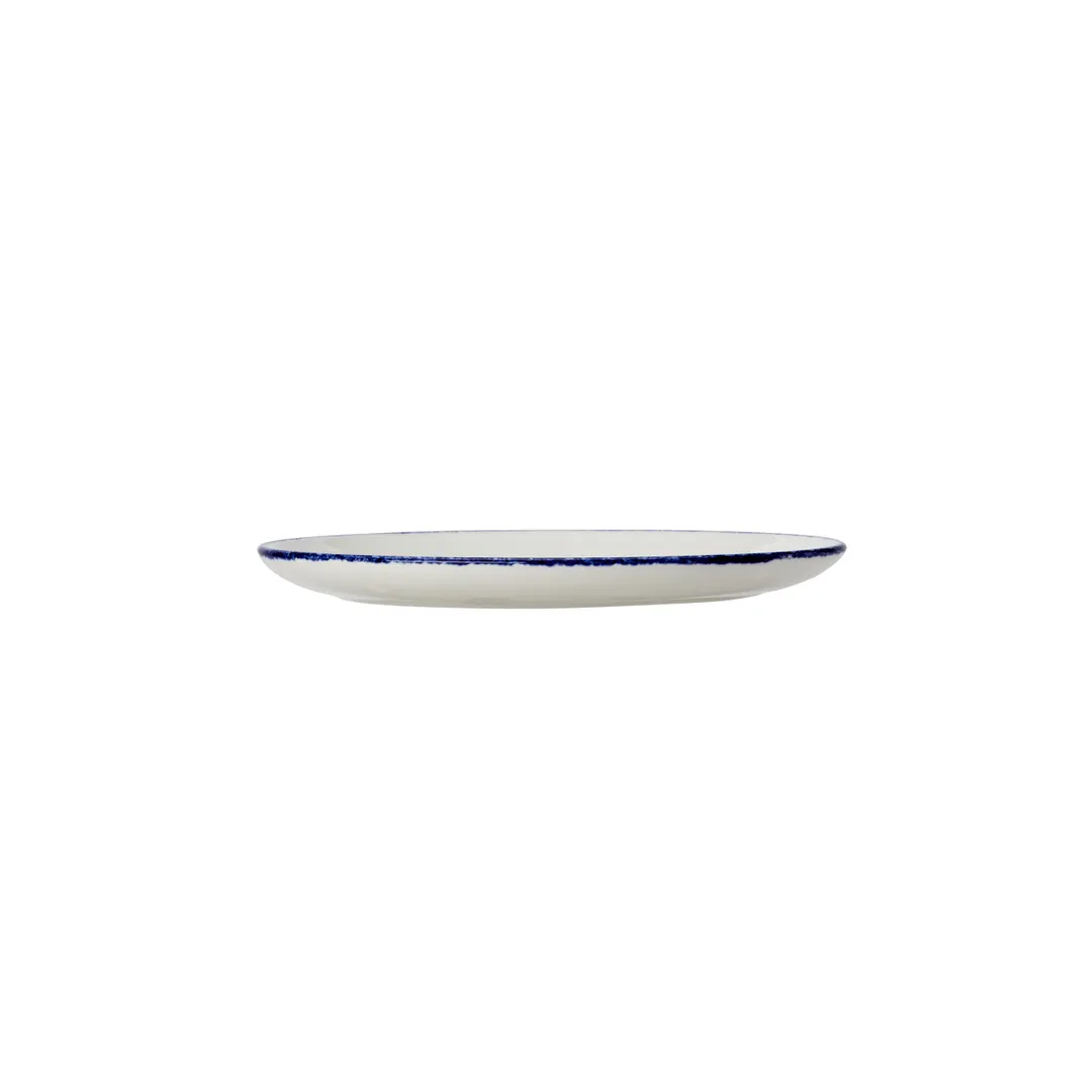 Steelite 17100139 Oval Platter, 8" x 6.375" x 0.75", Dapple Blue China Oven Safe 530°F - 24/Case