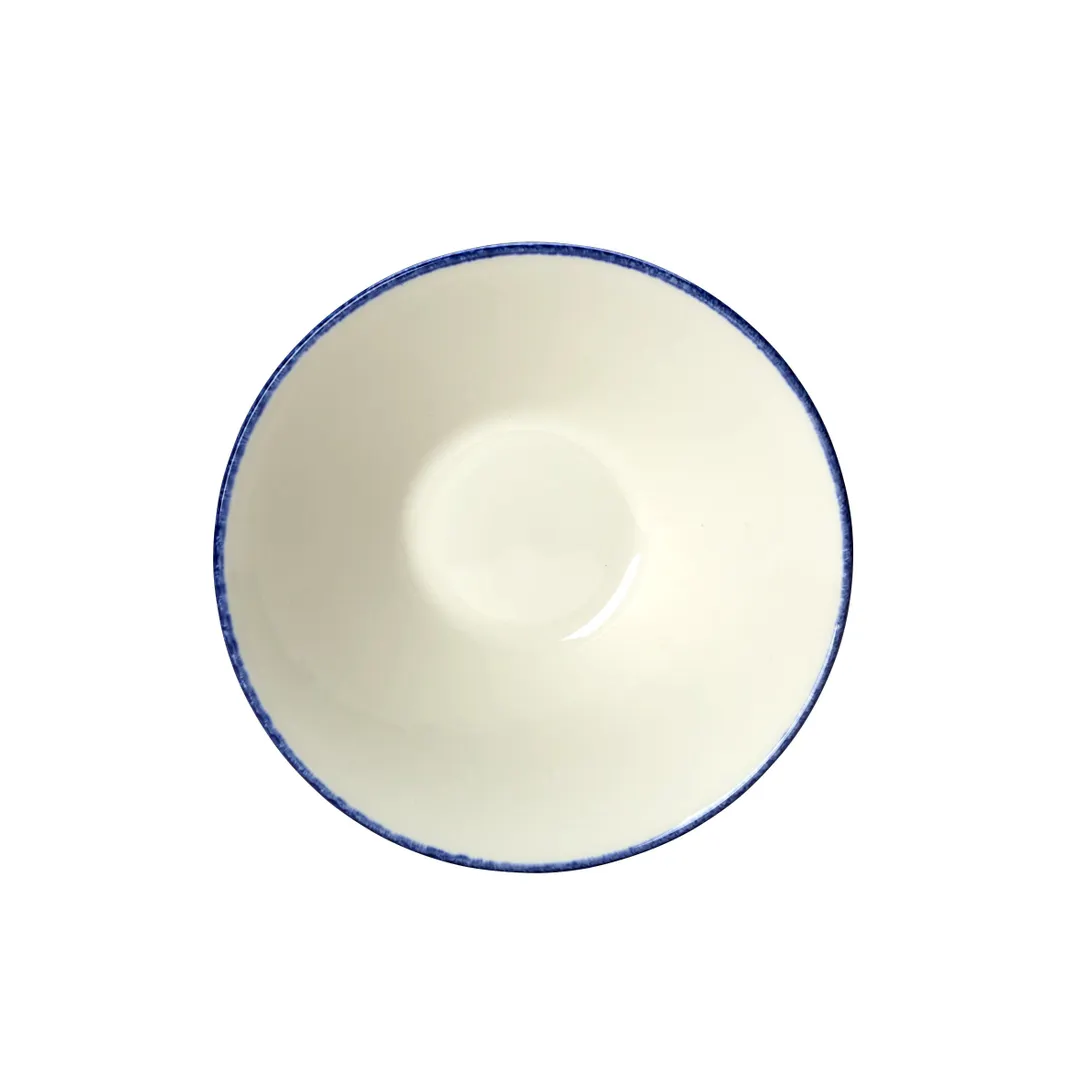 Steelite 17100595 Essence Bowl, 5 oz / 4.5" x 1.625" Round Blue Dapple Vitrified China - 1 Dozen