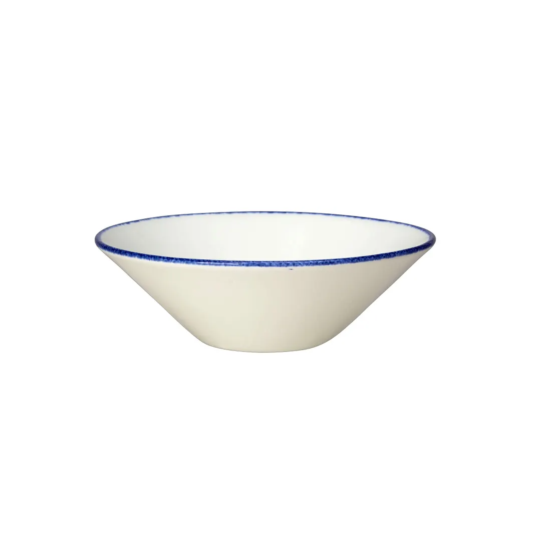 Steelite 17100595 Essence Bowl, 5 oz / 4.5" x 1.625" Round Blue Dapple Vitrified China - 1 Dozen