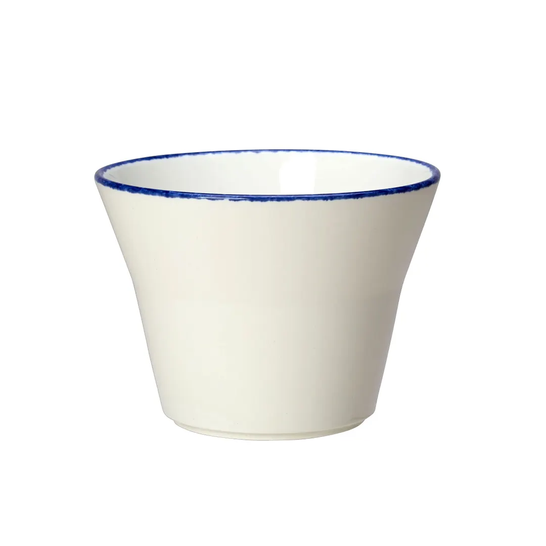 Steelite 1710X0009 - Round Bowl, 15 Oz, 4.5" x 3.25" Dapple Blue, Oven Safe To 530°F - 1 Dozen