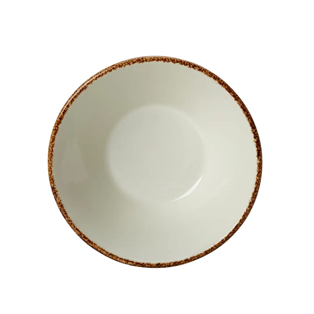 Steelite 17140598 - China Bowl, 5.5" x 1.875" 11.5 Oz, Brown Dapple, Oven Safe 530°F - 24/Case