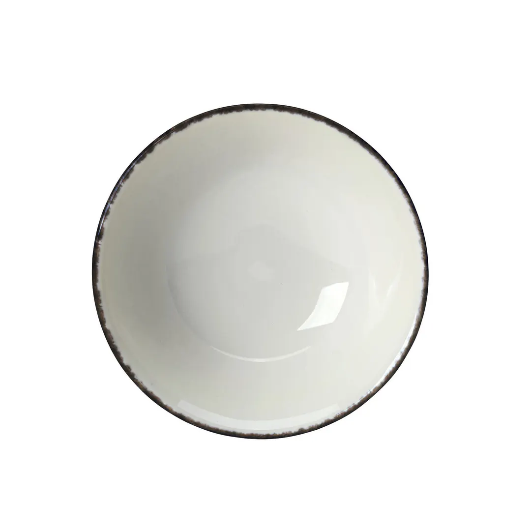 Steelite 17560126 - Oatmeal Bowl 6" Round Charcoal China 16 oz Dishwasher/Oven Safe 530°F - 36/Case