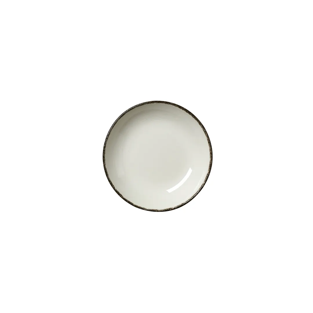 Steelite 17560571 - 4 oz Round Bowl, 5" Diameter, Charcoal Dapple China, Oven Safe 530°F - 24/Case