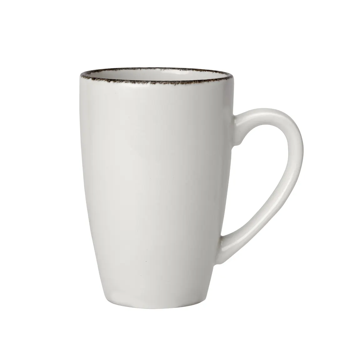 Steelite 17560590 Quench Mug, 16 oz Charcoal China Mug, 14-16 oz Capacity - 24/Case