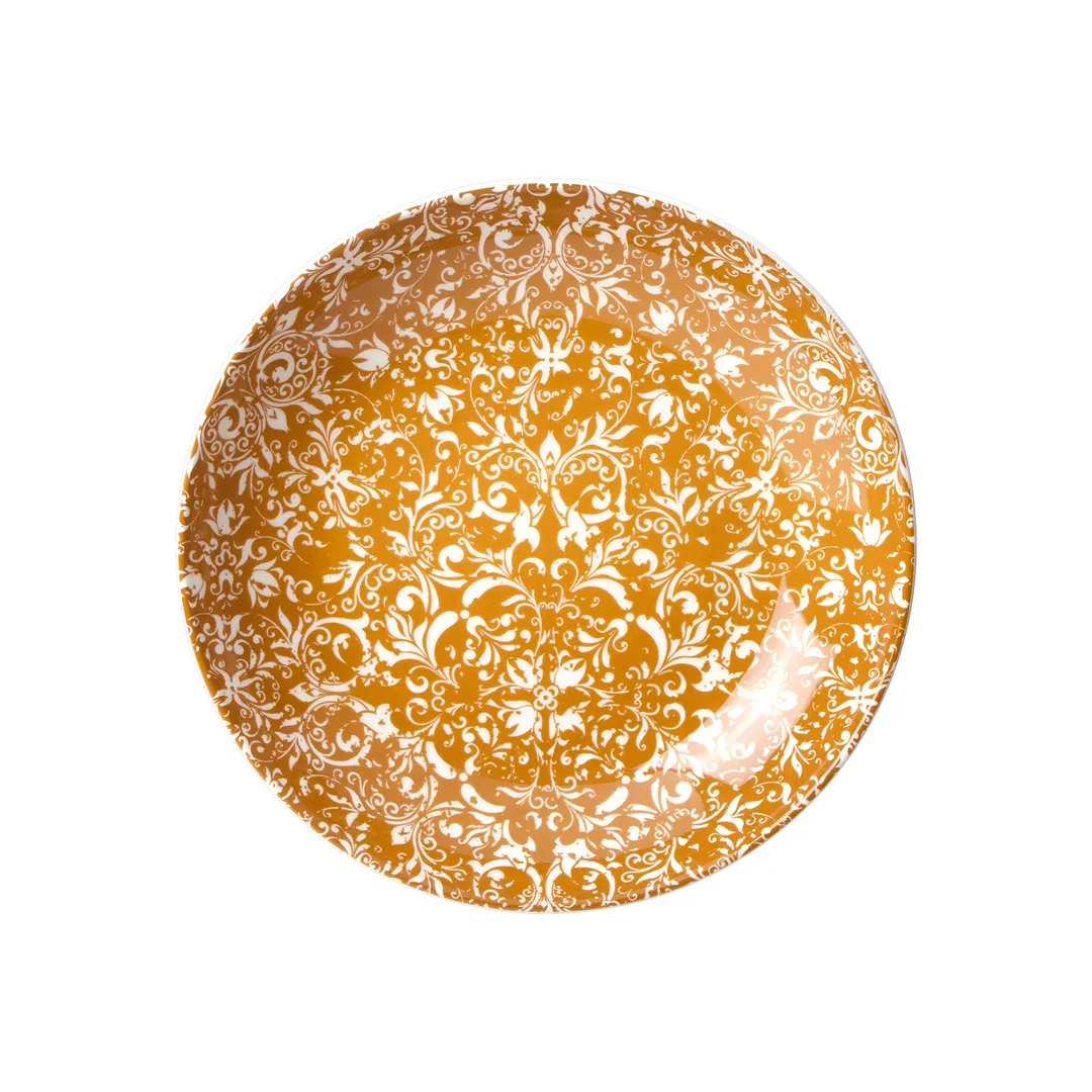 Steelite 17660570 - 27 Oz Ink Ginger Round Ceramic Bowl, 8.5" x 1.5", Oven Safe to 530°F, 1 Dozen