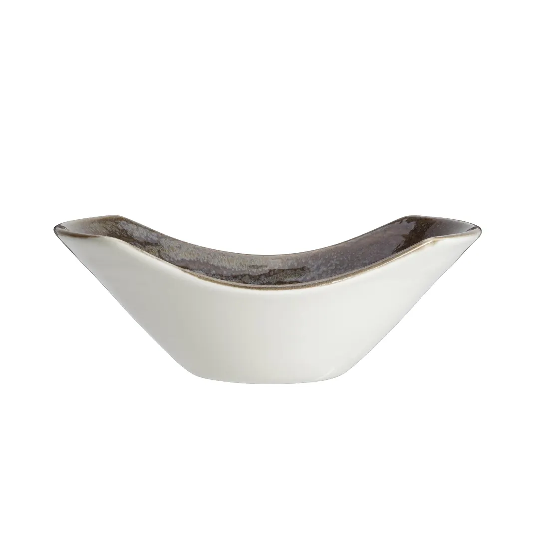 Steelite 17750574 Scoop Bowl, 9 oz (6.5" x 2.325") Granite Ceramic, Oven Safe to 530°F - 1 Dozen